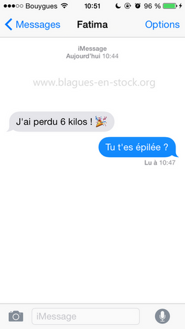 J'ai perdu 6 kilos perle de sms et des textos http://www.blagues-en-stock.org