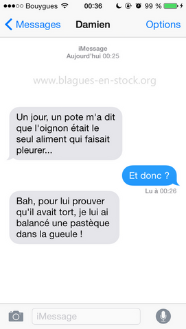 L'oignon n'est pas le seul aliment qui fait pleurer perle de sms et des textos http://www.blagues-en-stock.org